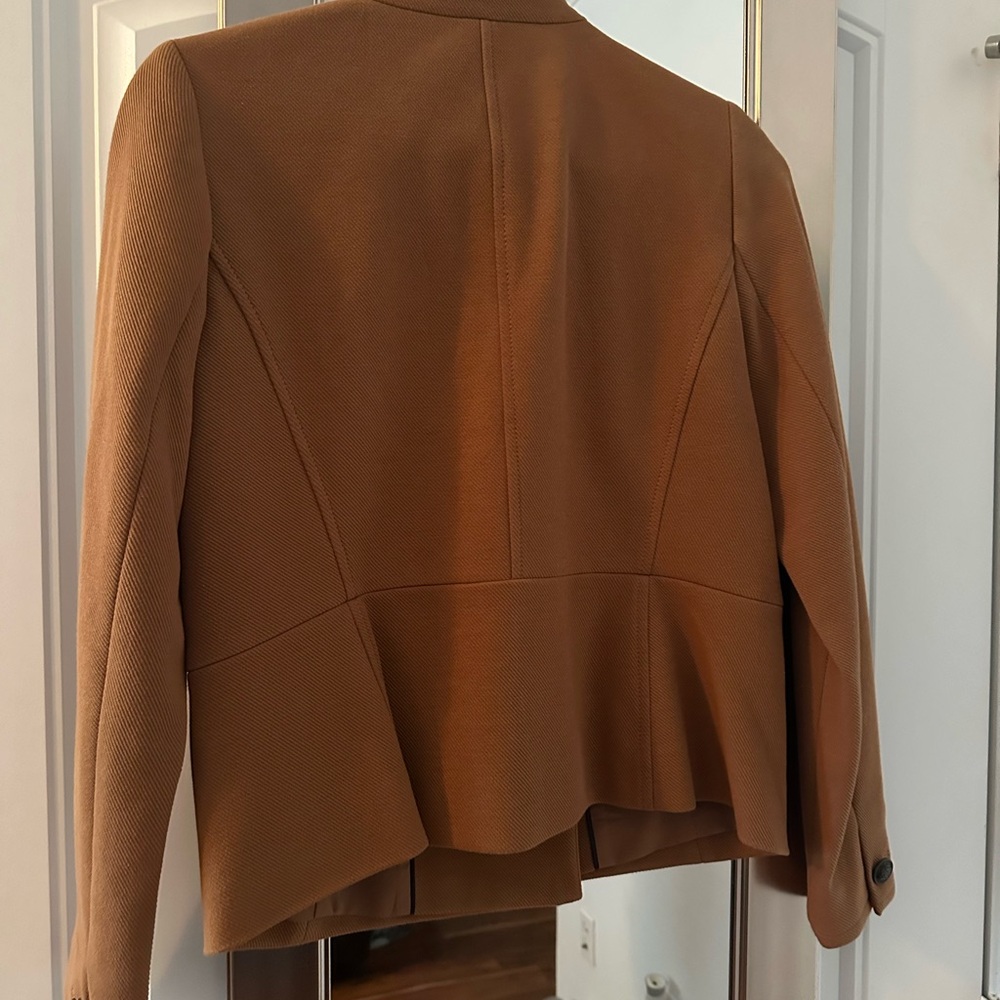Talbots Double-Breasted Camel Pea Coat - Picture 7 of 8